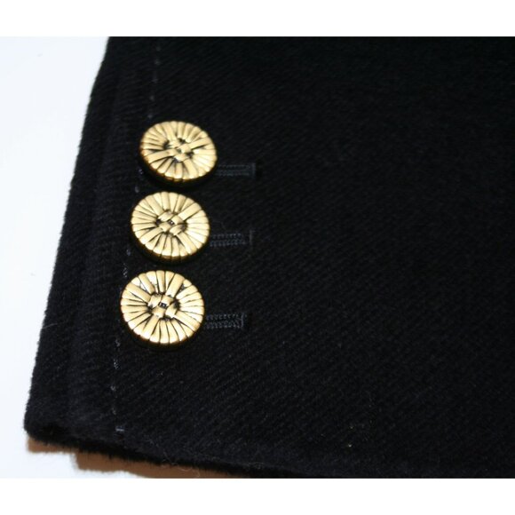 St John Black Wool Angora Cardigan Sweater Zip Jacket Womens 8 Classic Heritage - Picture 5 of 8